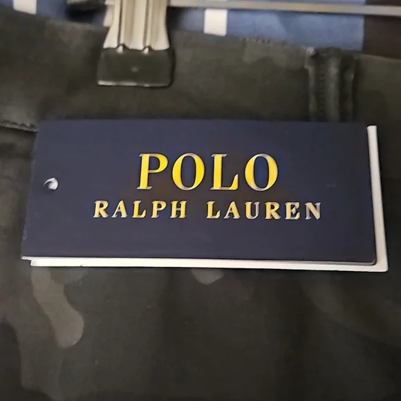 Polo Ralph Lauren Mens Black/Gray Camo Chinos.BRAND NEW WITH TAGS!!
